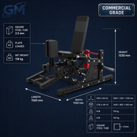 Máquina de Ejercicios para Caderas y Muslos Interiores y Exteriores K183, Entrenador de Muslos Mediales y Laterales