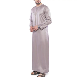 Mejor hecho de los hombres bordado Kaftan Thobe manga larga túnica musulmana marroquí Thobe ropa islámica - Product Image 2