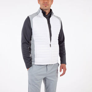 Nardon ropa al por mayor nuevo estilo logotipo personalizado con capucha al aire libre de invierno de los hombres chaleco acolchado híbrido - Product Image 1