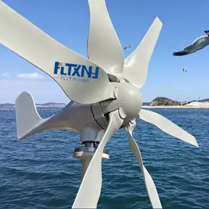 Generator turbin angin Horizontal 1000W, Generator magnetik energi bebas 12v 24v 48v energi alternatif untuk penggunaan rumah