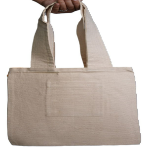 <b>Extra</b> <b>Large</b> 100% Organic Cotton Canvas Shopping Bag High Quality Eco-Friendly Reusable Shoulder Bag for Beach Tote Grocery Use - Product Image 4