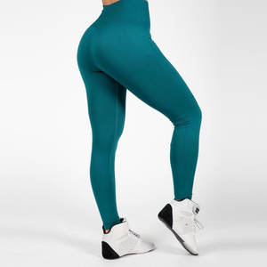 Ultra-Stretch Yoga <b>Leggings</b> For Women <b>With</b> Hidden <b>Pocket</b> And Comfortable Waistband Ribbed High-Waist Yoga <b>Leggings</b> - Product Image 3