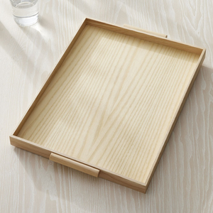Plateau de service en bois durable et écologique avec finition naturelle Idéal pour servir des collations, des boissons et le petit-déjeuner avec style - Product Image 5