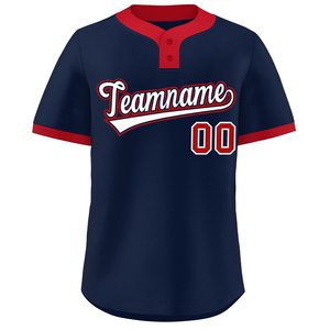 Camiseta de béisbol personalizada, camiseta de softball con botones completos de malla de secado rápido, estilo callejero, para jóvenes, aparejos, sarga, aspecto universitario, bordado, EE. UU. - Product Image 5