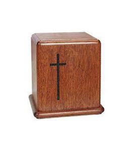 Venta al por mayor de urnas de cremación de madera hechas a mano de estilo americano moderno adulto hombre mujer funerario urnas decorativas - Product Image 1