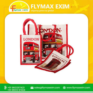 Pequeña Bolsa De yute personalizada ecológica personalizada reutilizable de moda y sostenible bolsas de Yute natural para la venta - Product Image 6