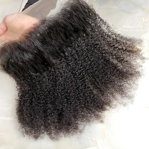 Raw Burmess rizado extensiones de cabello humano cierre Frontal al por mayor lista de precios de gran fábrica para hacer pelucas - Product Image 5
