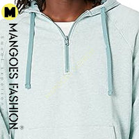 Sudaderas Unisex de Calidad Premium con Diseño Mangoes, Corte Regular, Tallas Grandes, Transpirables, con Cierre de Cremallera de Cuarto, Suaves, para Maternidad, Color Liso, Lavado Medio