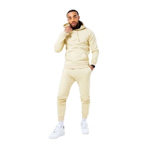 Ensemble de survêtement de jogging pour hommes en molleton épais 100% coton avec logo personnalisé, imprimé, par des fabricants de sweats à capuche et de pantalons de survêtement - Product Image 1