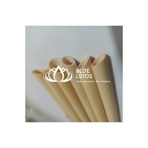 หลอดดูดน้ำไม้ไผ่ BLUE LOTUS หรูหราเป็นมิตรต่อสิ่งแวดล้อม ใช้ซ้ำได้ ขนาด 200 มม. เพื่อไลฟ์สไตล์ที่ยั่งยืนและลดขยะ - Product Image 1