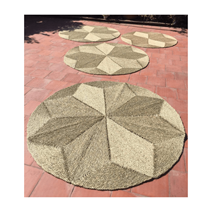 Gran oferta, nuevo diseño, Alfombra de algas marinas naturales respetuosa con el medio ambiente, alfombrilla de suelo al por mayor, alfombrillas tejidas antideslizantes y resistentes - Product Image 4