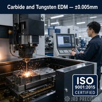 Service CNC de précision 5 axes OEM/ODM sur mesure en carbure de tungstène et acier inoxydable, avec vérification CMM de 0,005 mm, certifié ISO 9001