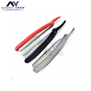 Navajas de Afeitar para Barbería, Cuchillo Plegable de Corte Recto, Navaja de Afeitar de Corte Recto para Salón de Barbería, Afeitado Masculino, Cuidado de la Barba - Product Image 4