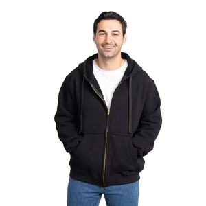 Sweat-shirt à capuche zippé pour l'hiver, logo personnalisé, unisexe, 100% coton polaire, sweat-shirts décontractés, impression numérique, vente en gros - Product Image 1