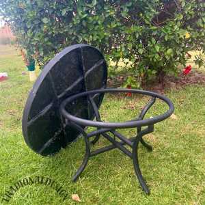 Table d'appoint en mosaïque éblouissante: Art irisé-Table basse bleue-Table d'appoint-Décor de salon-Cadeau - Product Image 4