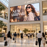 Écran publicitaire LED P1.25 3840Hz à service frontal, affichage LED fixe intérieur sans soudure pour centre commercial
