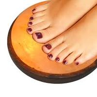 Lampe de désintoxication des pieds au sel de l'Himalaya masseur cristal naturel roche pied relaxant dôme pour spas des pieds ou salons de manucure