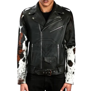 Haute rue mode hommes vache cheveux cuir veste 2025 Original poids lourd hiver chaud manteau respirant luxe Streetwear - Product Image 2