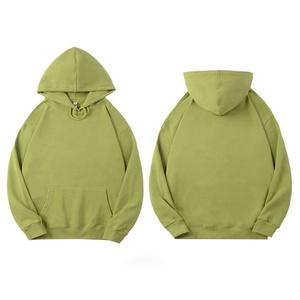 Sweats à capuche personnalisés de haute qualité brodés sweat-shirt de base lourd pour hommes avec cordon de serrage - Product Image 3