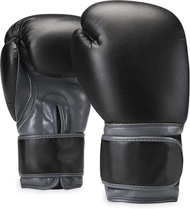 Guantes de boxeo con logotipo personalizado, manoplas de boxeo de entrenamiento de PU brillantes y duraderas de alta calidad, guantes de cuero de vaca de 8oz, 10oz y 12oz - Product Image 2