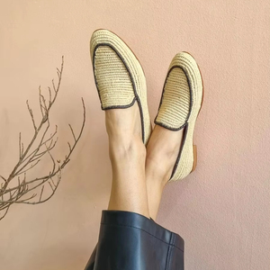 Zapatos de rafia, zapatos de rafia de alta calidad, mocasines hechos a mano, zapatos de verano, zapatos marroquíes - Product Image 1