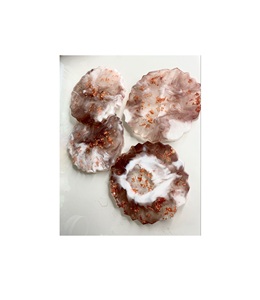 Sous-verre en résine protégeant les surfaces des taches de chaleur et d'humidité des boissons dans les cuisines, les salles à manger, les bureaux, les cafés, les restaurants - Product Image 2