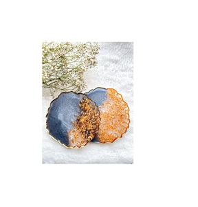 Sous-verre en résine transparente pour verres, protection élégante de la table, décoration moderne pour la maison, zones de repas, usage quotidien - Product Image 4