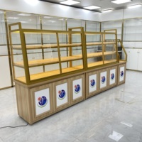 Comptoir de présentation de pain sur mesure pour boulangerie, éclairage LED, écologique, recyclable, pour boulangeries commerciales