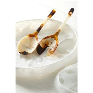 Cuillères en résine Serveurs à salade faits à la main d'Inde à vendre en vrac vente en gros d'ustensiles en résine multicolore en acier miroir - Product Image 2