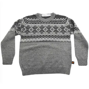 โลโก้ที่กําหนดเองเสื้อกันหนาวรูปแบบPulloverลูกเรือคอถักฤดูหนาวผ้าฝ้ายแบนเสื้อถักเสื้อกันหนาวถักที่กําหนดเองผู้ชาย - Product Image 3