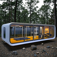 Vente chaude Maison conteneur maritime démontable, Cabine Apple, Mini-maison, structure en acier pour atelier extérieur, café et villa