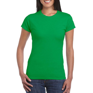 T-shirts personnalisés avec logo imprimé, prix de gros, 180 GSM, 100% coton, t-shirts décontractés d'été, coupe ajustée, respirants, pour femmes - Product Image 1