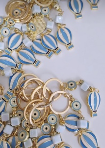 DAFNI <b>BIG</b> PAZAR Alloy Carabiner Keychain with Enamel Gold Finish Various 3D Shapes Unique Enamelled Tips Embossing Printing - Product Image 2