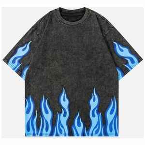 เสื้อยืดสำหรับผู้ชายเสื้อยืดผ้าฝ้ายออกแบบโลโก้ได้ตามต้องการเสื้อยืดสำหรับผู้ชายเสื้อโอเวอร์ไซส์วางไหล่-เสื้อยืดล้างกรดแบบว่างเปล่าสำหรับผู้ชาย - Product Image 6