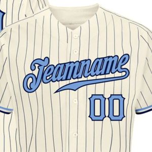 Chemises de Baseball respirantes bouton col en V broderie personnalisée 100% Polyester personnalisé pas cher prix de gros maillots de Baseball - Product Image 5