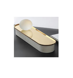 Meilleure vente plateau de présentation de fruits moderne forme ovale fruits secs servant décoration de table plateaux décoratifs en métal avec logo personnalisé - Product Image 1