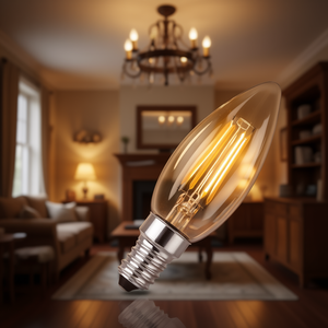 Bombilla LED Ajustable E14 Tipo Vela 4W Ámbar, Categoría de Producto: Bombillas LED - Product Image 3