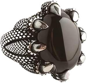 Bague pour homme en argent sterling 925, pierre précieuse onyx noir naturel, pierre de naissance de décembre, bague à griffe d'aigle, bijoux de Noël, vente en gros - Product Image 3