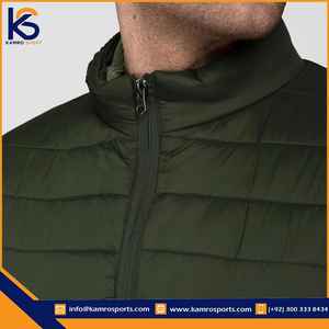 OEM logotipo personalizado al aire libre cálido invierno Puffer chaquetas de los hombres nuevo estilo XL lienzo y tejido de punto luz bolsillo decoración precio bajo - Product Image 6