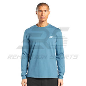 Camisetas de manga larga para hombre más vendidas, camisetas con logotipo personalizado para hombre, camisetas de Fitness con cuello redondo para hombre - Product Image 1