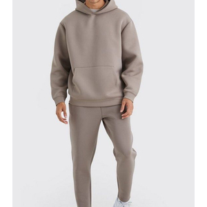 Street Wear Clothing Tracksuit Gym Wear Custom Logo Print Oversized Activewear Hoodie and Sweatpants Set Men Gym Wear Tracksuit - Product Image 6