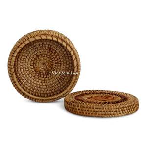 Boîte de rangement en rotin artisanale bohème écologique multifonction, fabriquée avec des matériaux naturels pour le rangement à domicile et la décoration intérieure - Product Image 3