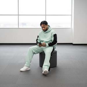 Service OEM, survêtement pour homme de haute qualité, 2 pièces, vêtements décontractés, vente chaude, jogging, entraînement, évasé, respirant, imprimé pour l'hiver - Product Image 4