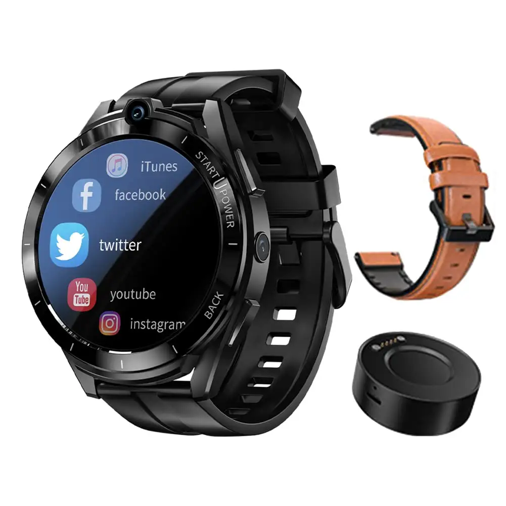 Android 11.0 Smart Watch GPS Fitness Sport Armbanduhr 1.6 Touch Screen Aktivitätsüberwachung Anruf Video 5 MP + 8 MP Dual-HD-Kamera Uhr