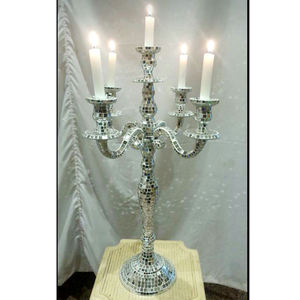 New Latest Silver <b>Mirror</b> <b>Mosaic</b> Work on Wedding Decor Candelabra Centerpieces Direct From Factory Full Handmade <b>Mosaic</b> <b>Mirror</b> - Product Image 4