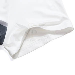 Cómodo de gran tamaño para hombre de etiqueta privada para camiseta Polo Mejor precio Patrón sólido Diseño en blanco en tela de punto - Product Image 5