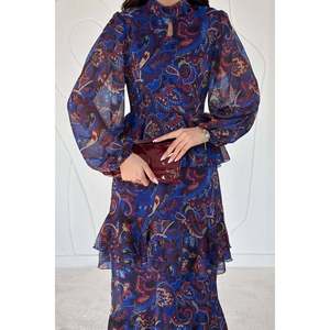 Vestido Sifon con Estampado Saks - Saks - Product Image 4