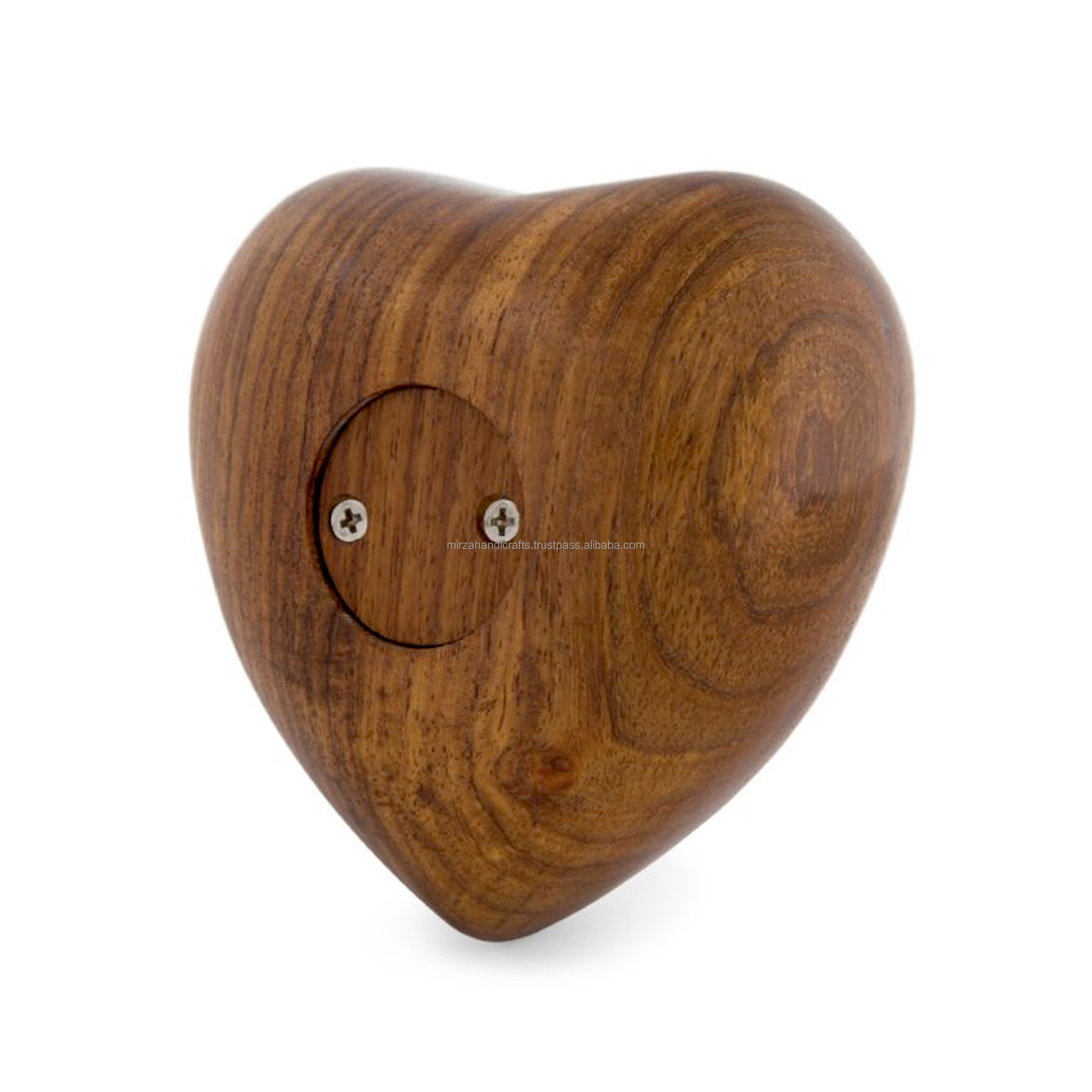 Gregspol Ltd Wooden Adult Cremation Urn With Cracked Hearts Design - Ashes Keepsake - View #4