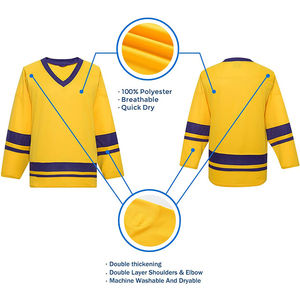 Conjunto sublimado personalizado al por mayor para adultos camiseta personalizable del hockey sobre hielo del equipo con camiseta del hockey sobre hielo del OEM - Product Image 2