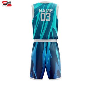 Uniforme de basket unisexe à séchage rapide imprimé par sublimation grande taille respirant pour hommes et femmes - Product Image 2